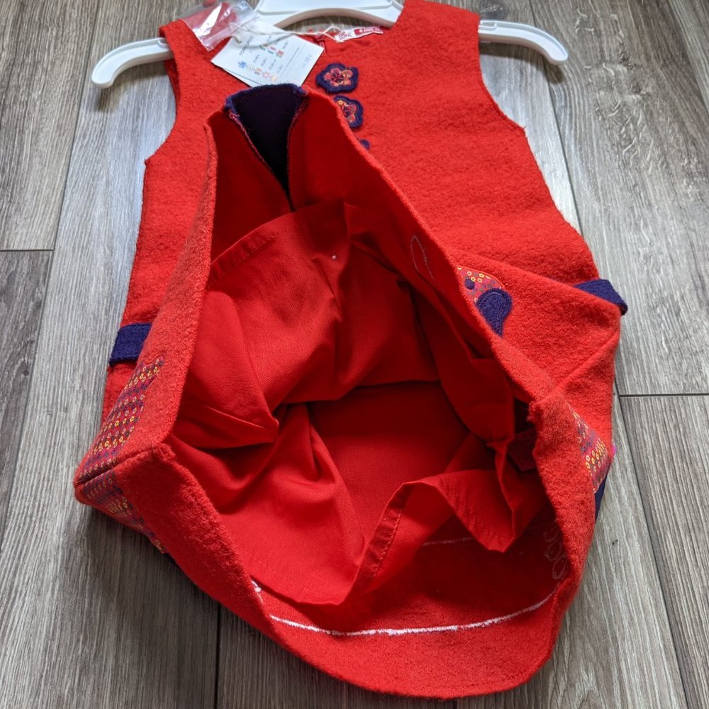 NWT Toddler Girl (4T) - DPAM Wool Shift Dress - Picture 2 of 9